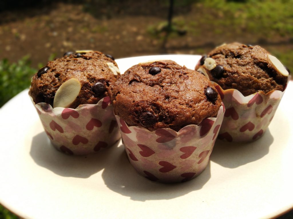Jual Banana Chocolate Muffin empuk dan lembut di Pondok Cabe